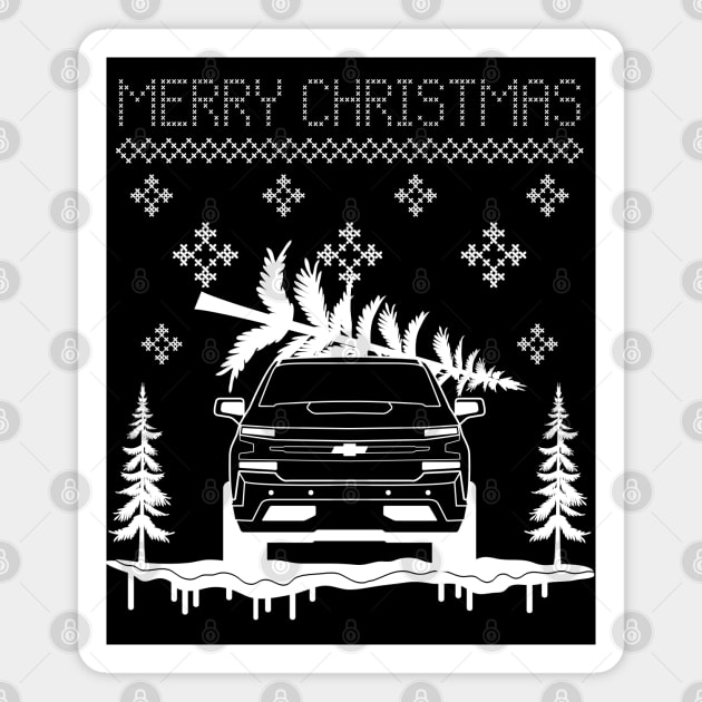 Silverado Christmas Magnet by HSDESIGNS